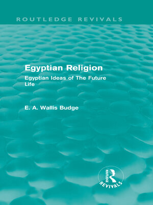 cover image of Egyptian Religion (Routledge Revivals)